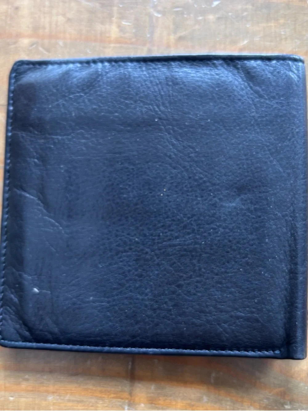 Vintage Leather Bifold Wallet by Rolfs-Black-Credit Card Slots